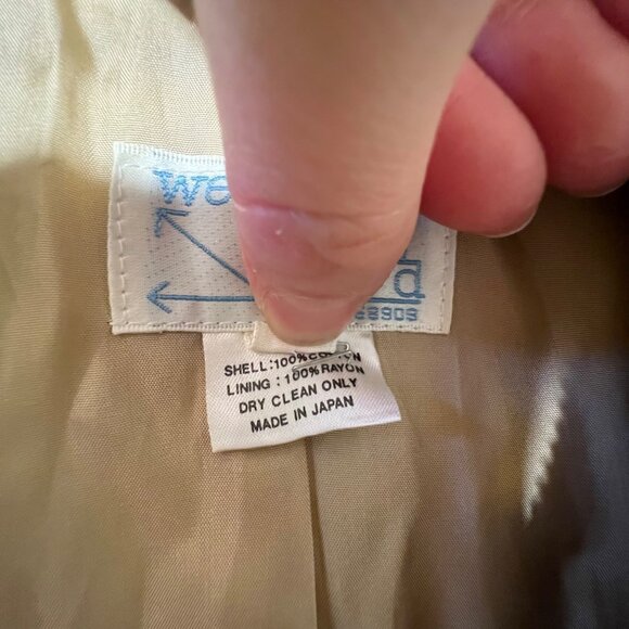 Vintage Camel Brown Tailored Blazer Preppy Western Indie Academia Suede Size 18 - Picture 5 of 8